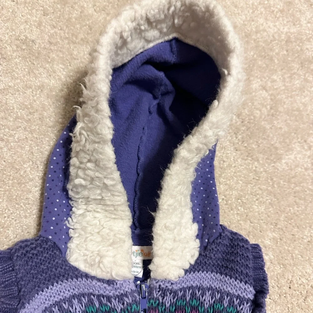 Purple sweater vest hoodie 10 year old girl